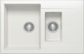 Мойка кухонная Polygran BRIG-770 белый хлопок 473400